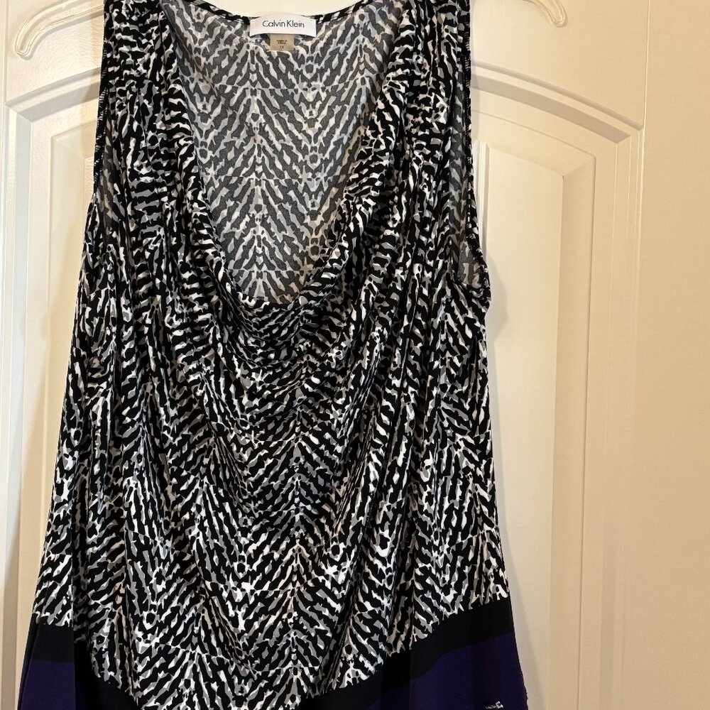 Calvin Klein tank with drape neck
